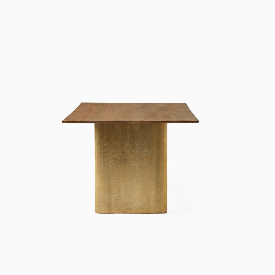 Anton Metal Plinth Dining Table (183 cm) West Elm UK